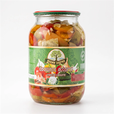 Соленье "Овощное ассорти" 1л 14007