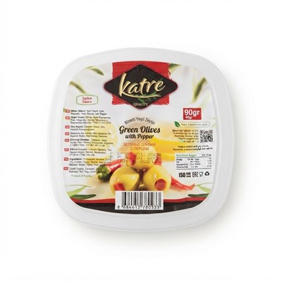 Оливки с перцем Katre 100г 14016