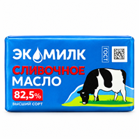 Сливочное масло Экомилк 82,5% высший сорт 330г 30022