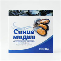 Мидии синие 1кг 42025