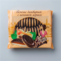 Печенье бисквитное с начинкой абрикос 600г 90037